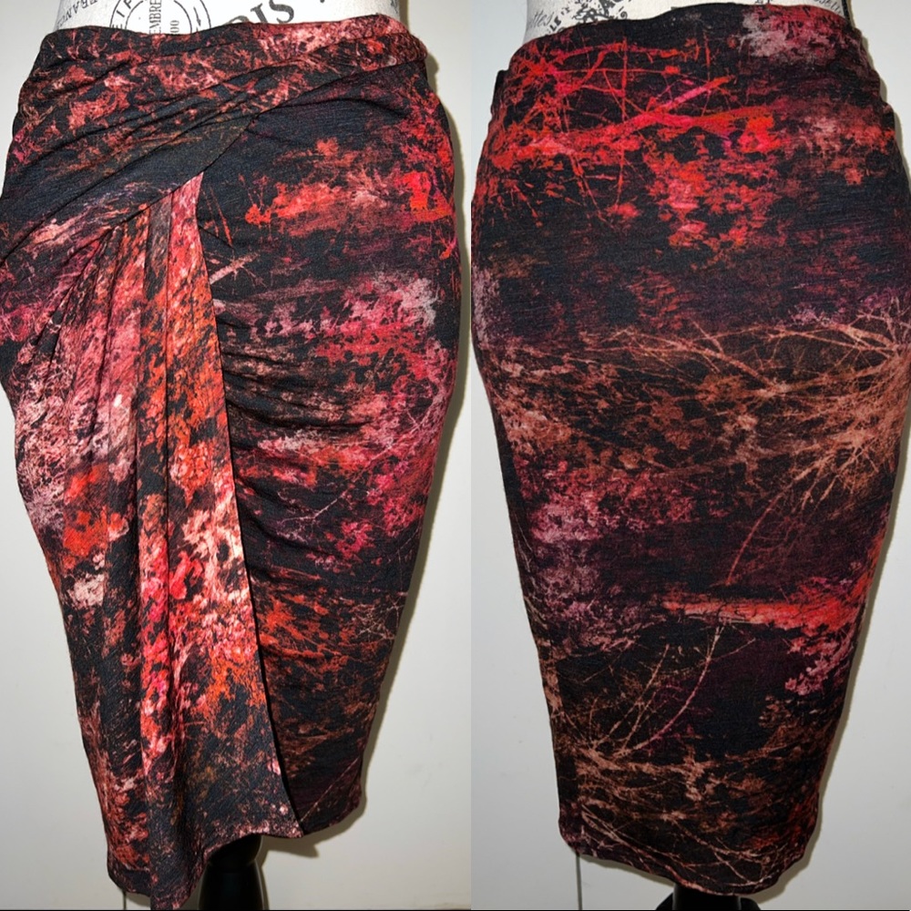 Helmut Lang Multicolor Draped Skirt Size S - Picture 3 of 4